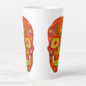 Leeshuid van spen 16 latte mok (Voorkant)