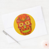 Leeshuid van spen 16 ronde sticker (Envelop)