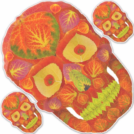 Leeshuid van spen 16 sticker (Voorkant)