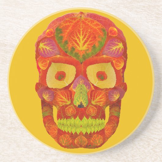 Leeshuid van spen 16 zandsteen onderzetter (Voorkant)