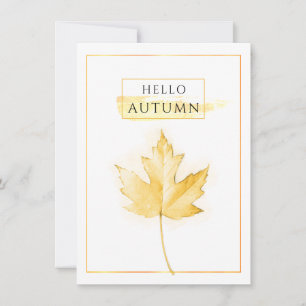 Leeskaart voor Elegant en Trendy Golden Autumn Lea