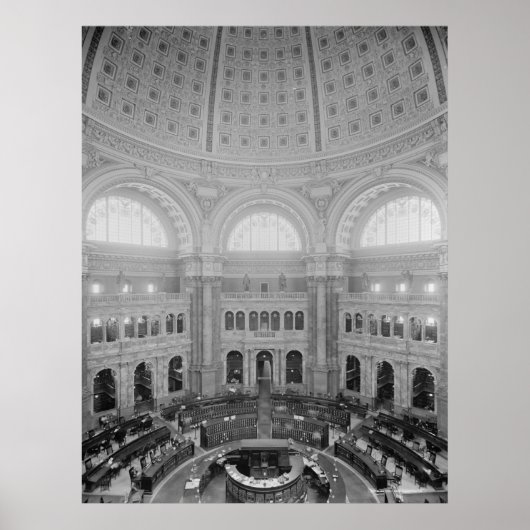 Leeskamer Rotunda (bibliotheek van het Congres) Poster (Voorkant)
