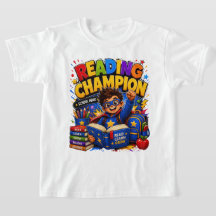 Leeskampioen | Kids School Held Shirt