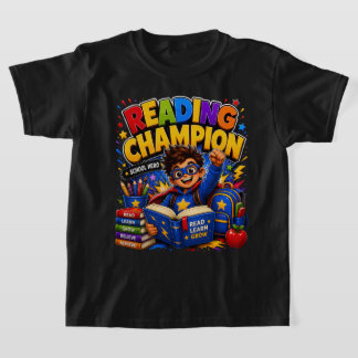 Leeskampioen | Kids School Held Shirt