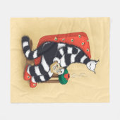 Leeskastalafdruk Fleece Deken (Voorkant (Horizontaal))