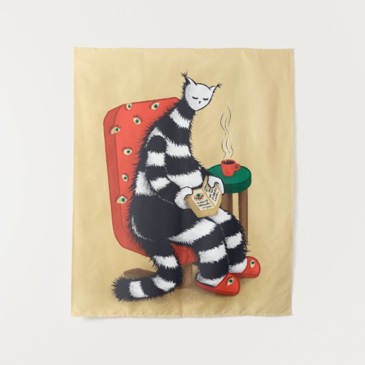 Leeskastalafdruk Wandkleed (Voorkant)