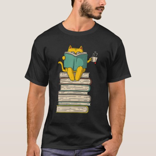 Leeskat - Funny Book T-shirt (Voorkant)
