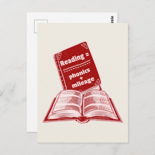 Leeskilometerstand Phonics Briefkaart (Voorkant / Achterkant)