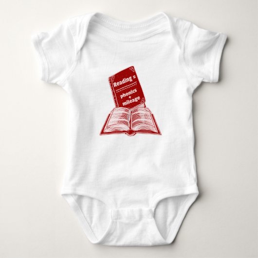 Leeskilometerstand Phonics Romper (Voorkant)