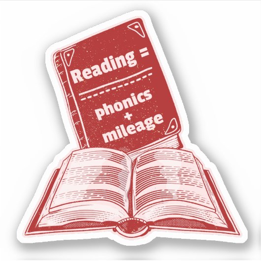 Leeskilometerstand Phonics Sticker (Voorkant)