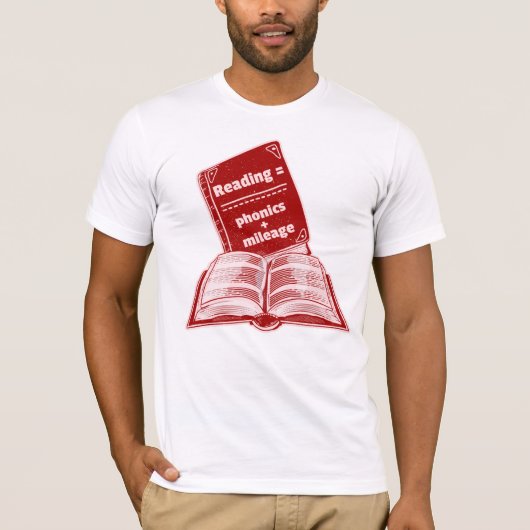 Leeskilometerstand Phonics T-shirt (Voorkant)