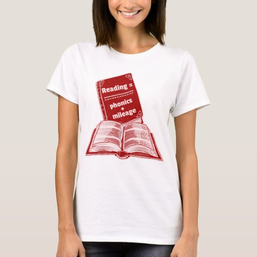 Leeskilometerstand Phonics T-shirt (Voorkant)