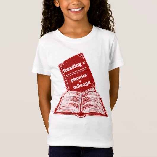 Leeskilometerstand Phonics T-shirt (Voorkant)