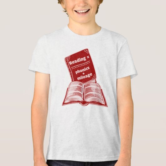 Leeskilometerstand Phonics Tri-Blend Shirt (Voorkant)
