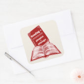 Leeskilometerstand Phonics Vierkante Sticker (Envelop)