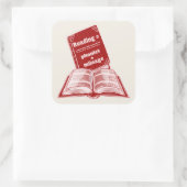 Leeskilometerstand Phonics Vierkante Sticker (Tas)