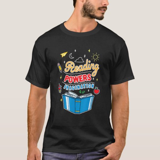 leeskracht en verbeelding t-shirt (Voorkant)