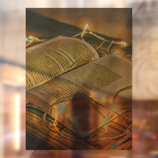 Leeslappen geven librariaanse ladder raamsticker (Vel 2)