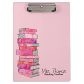 Leesleraar klembord (roze) (Voorkant)