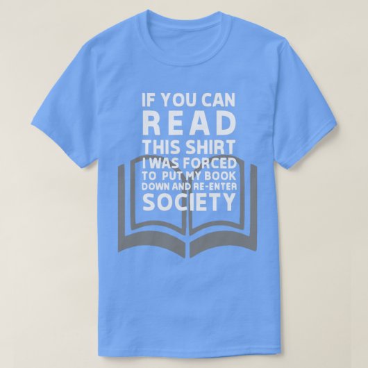 Leeslezer leest cadeau voor lezen t-shirt (Design voorkant)
