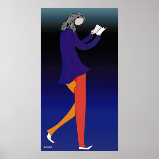 Leesloopwalker Poster (Voorkant)