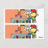 Leesmeisje met gele labrador Bladwijzer Roo Briefkaart (Achterkant)