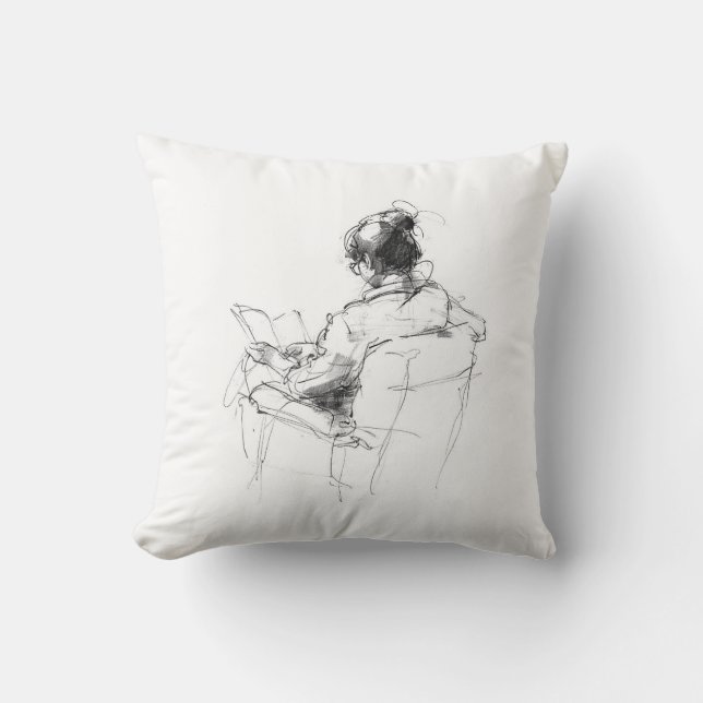 Leesmoment voor boekenliefhebber – Cosy Reader Kussen (Voorkant)