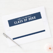 Leesnaam bewerkbare kleurenvariëteit rechthoekige sticker (Envelop)