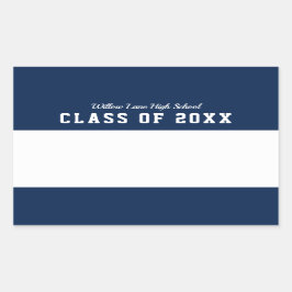 Leesnaam bewerkbare kleurenvariëteit rechthoekige sticker