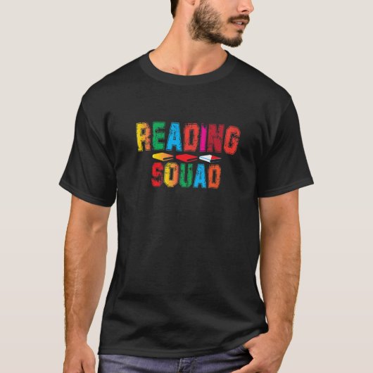 Leesplein lezen Lover docent en student Fu T-shirt (Voorkant)