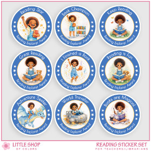 Leesprijs voor Kinderen Leerkracht Klasbeloning Sticker