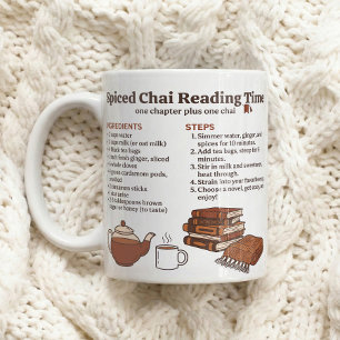 Leesritueel met gekruide Chai-recept Koffiemok