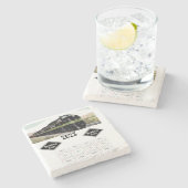 Leesrooster voor spoorwegen stenen onderzetter (Zijkant)