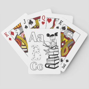 Leesschool voor kaartdecoderen afspelen pokerkaarten