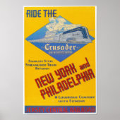 Leesstation Crusader Train 1937 Poster (Voorkant)