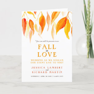 Leest herfst uit liefde voor bruiloft live stream  aankondiging