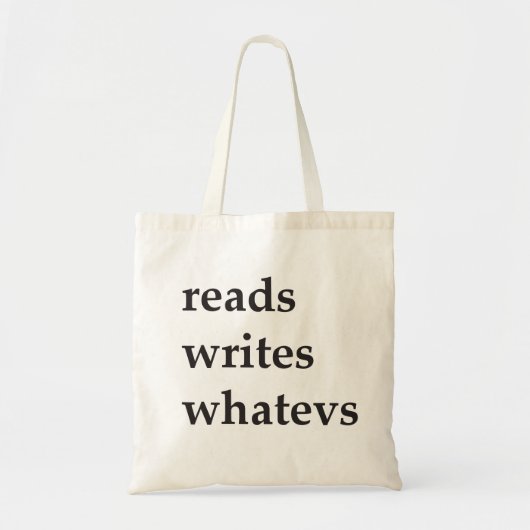 leest schrijft wat er ook gebeurt tote bag (Voorkant)