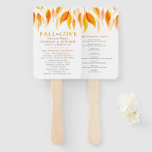 Leest vallende waterverf bruiloft handventilator handwaaier (Voorkant en achterkant)