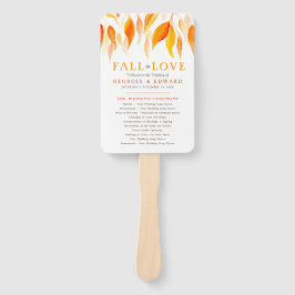 Leest vallende waterverf bruiloft handventilator handwaaier