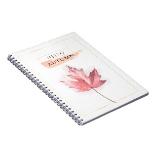 Leestekening van elegant en Trendy Autumn Notitieboek