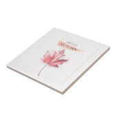 Leestekening van elegant en Trendy Autumn Tegeltje (Zijkant)