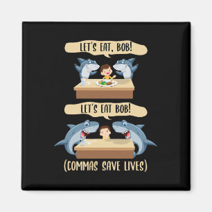Leestekens Redden Levens Haai - Laten we Bob Funn  Magneet