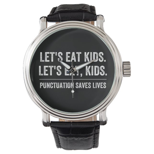 Leestekens Redden Levens Horloge (Voorkant)