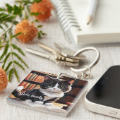 Leestijd Cat Sleutelhanger (Voorkant Rechts)