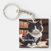 Leestijd Cat Sleutelhanger (voorkant)