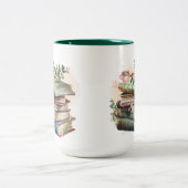 Leestijd waterverf tweekleurige koffiemok (Center)