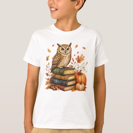 Leesuil herfst Halloween  T-shirt (Voorkant)