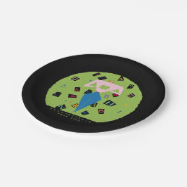 Leesvak voor damesboek papieren bordje