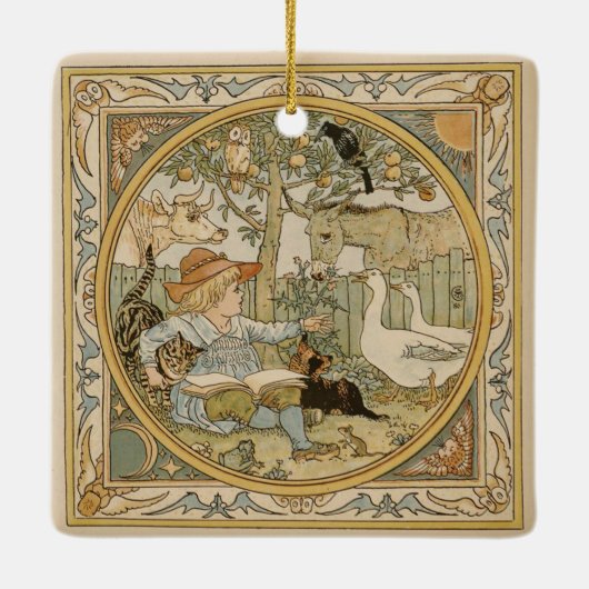 Leesventiel Keramisch Ornament (Achterkant)