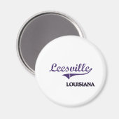 Leesville Louisiana City Classic Magneet (Voorkant / Achterkant)